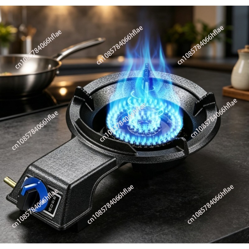 Commercial Kitchen Gas Stove - 高温シングルガスバーナー、省エネ強火力コンロ、家庭用キッチン＆業務用レストラン向け