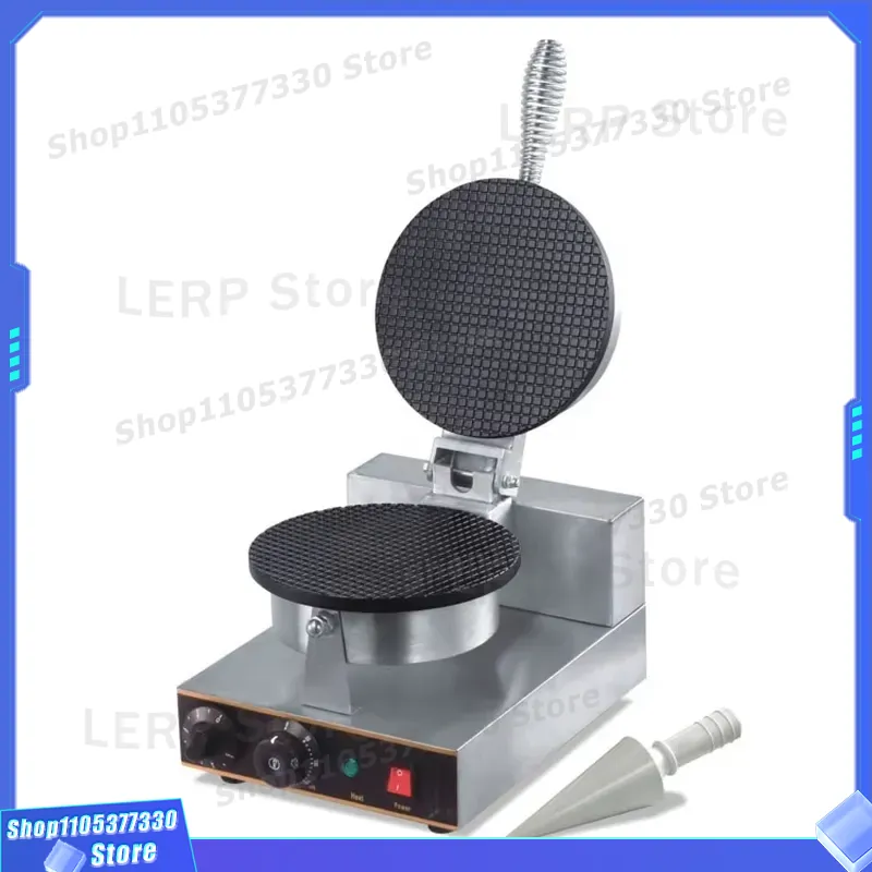 Commercial Kitchen Ice Machine - 電気ワッフルコーンメーカーマシン業務用アイスクリームコーンアイロンベーカーツール、クリスピーウェーファーカップ焼き機、キッチン用調理器具