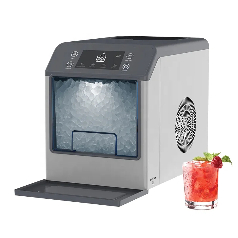 Commercial Kitchen Ice Machine - 33ポンド/24時間 商用製氷機 自動洗浄機能付き カウンタートップ製氷機 家庭用 キッチン