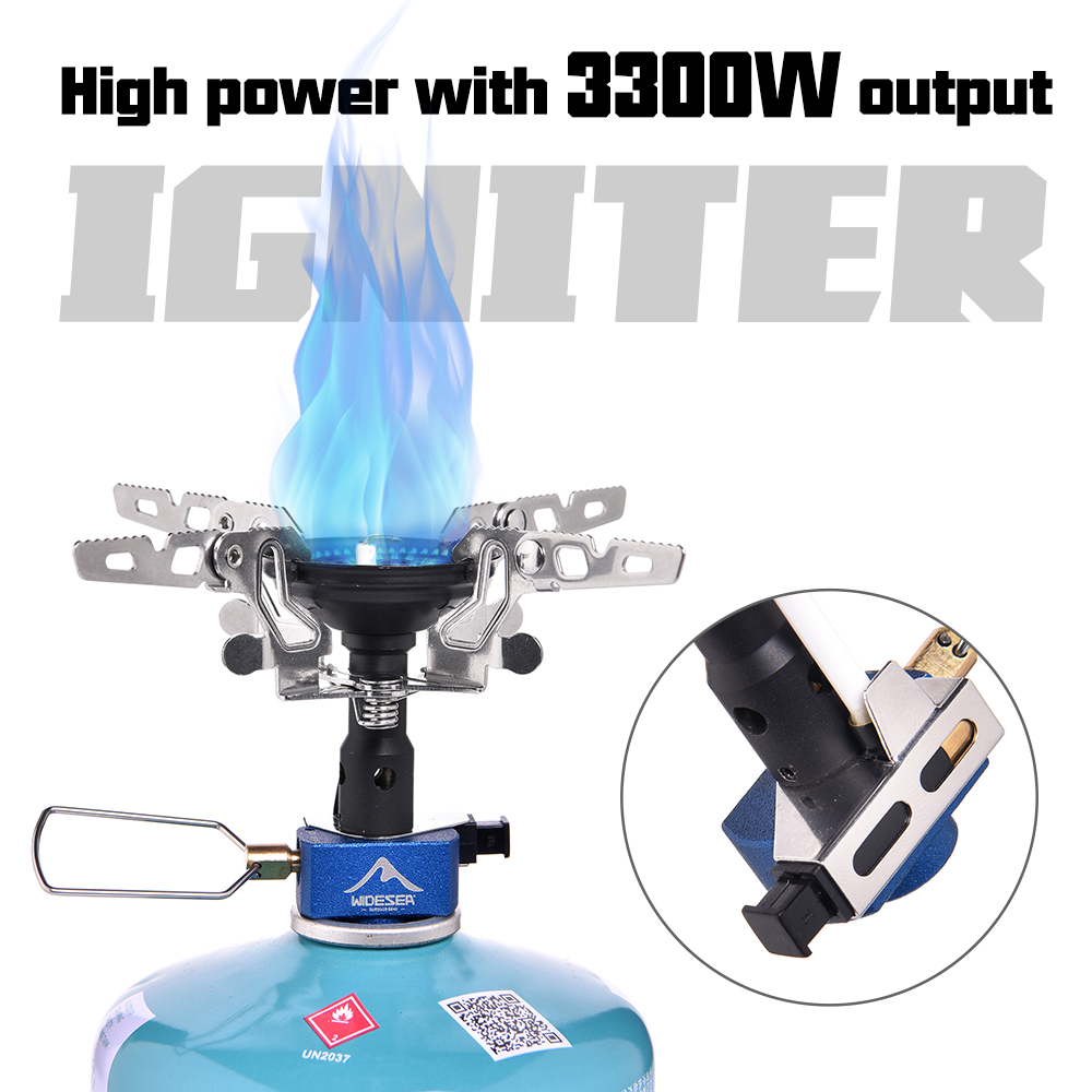 Commercial Kitchen Gas Stove - 屋外キャンプ用ガスバーナー アウトドアストーブ 3300W イグナイター付き キャンプ用品 ポータブル