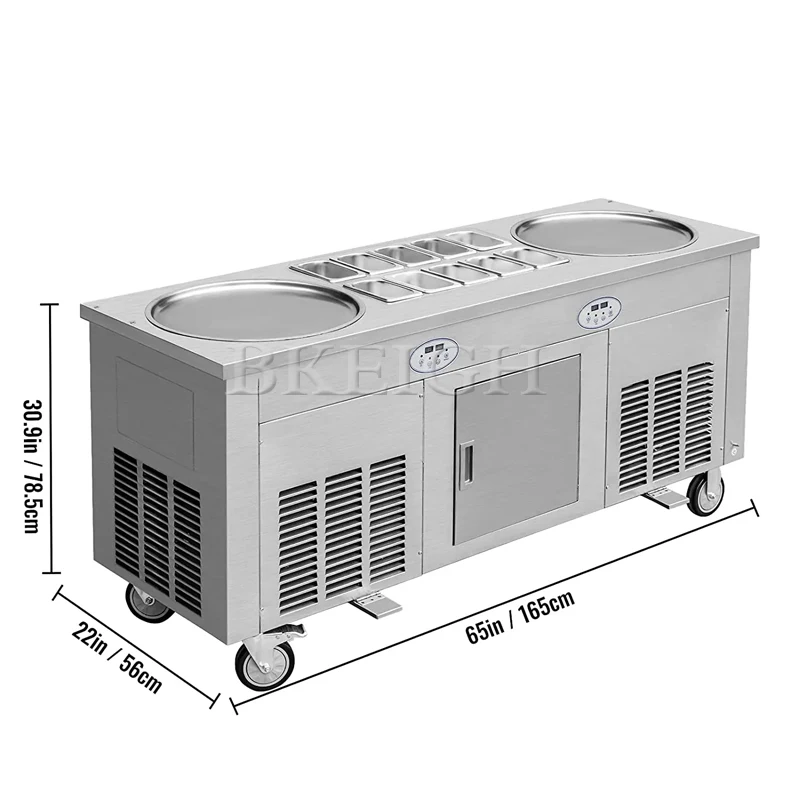 自動大型ポットアイスクリームフライヤー、5バレルロール成形機 - Commercial Kitchen Ice Machine のレビューと価格