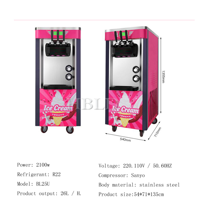 ステンレス製ソフトクリームマシン（ヨーグルト・サンデーコーン - Commercial Kitchen Ice Machine のレビューと価格
