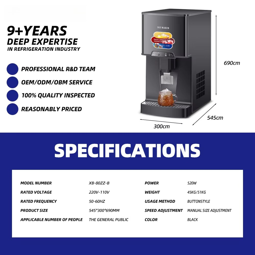 中国製新型コンパクト製氷機、キッチン＆パーティー用自動チュア - Commercial Kitchen Ice Machine のレビューと価格