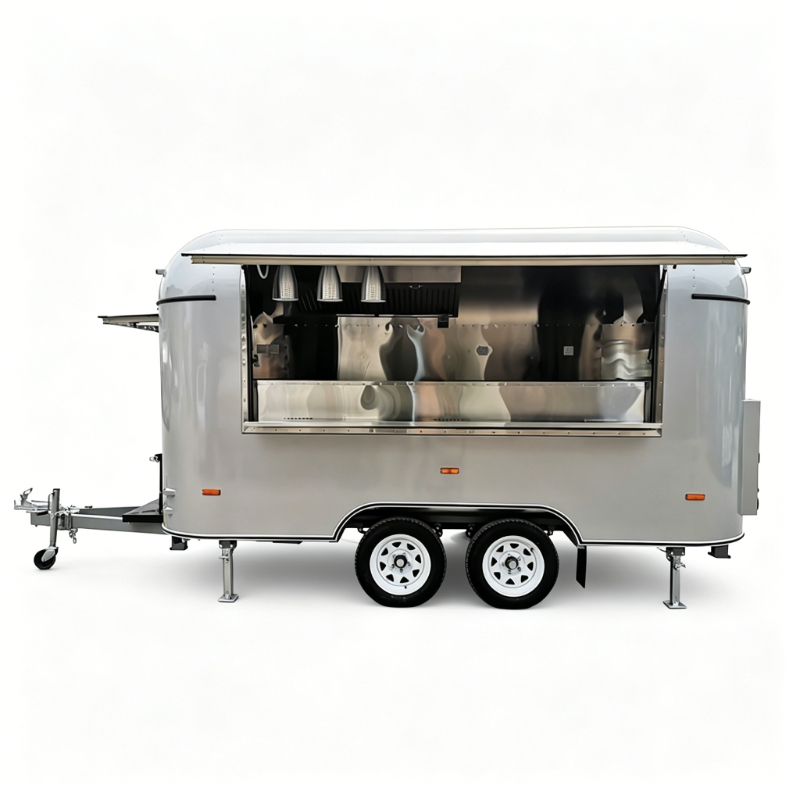 ステンレス製フードトレーラー、耐久性のある構造とカスタマイズ - Commercial Kitchen Layout Design のレビューと価格