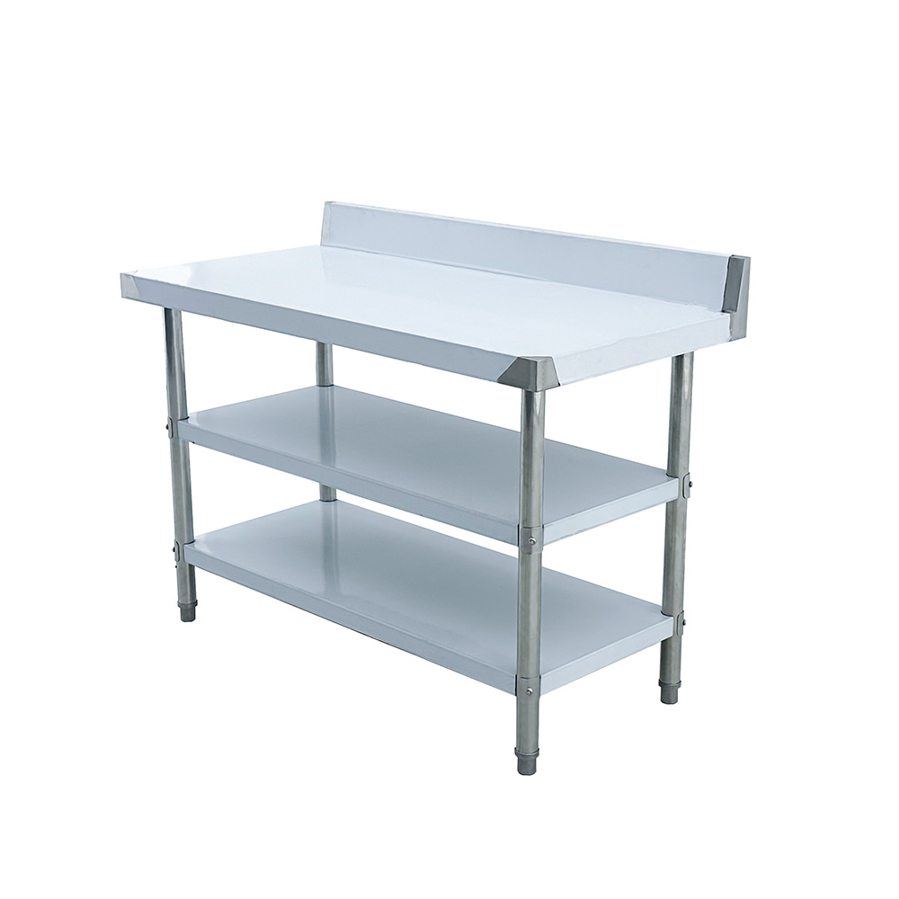 レストランホテル業務用厨房ワークベンチ 背もたれ付き三層ステ - Commercial Kitchen Bench のレビューと価格