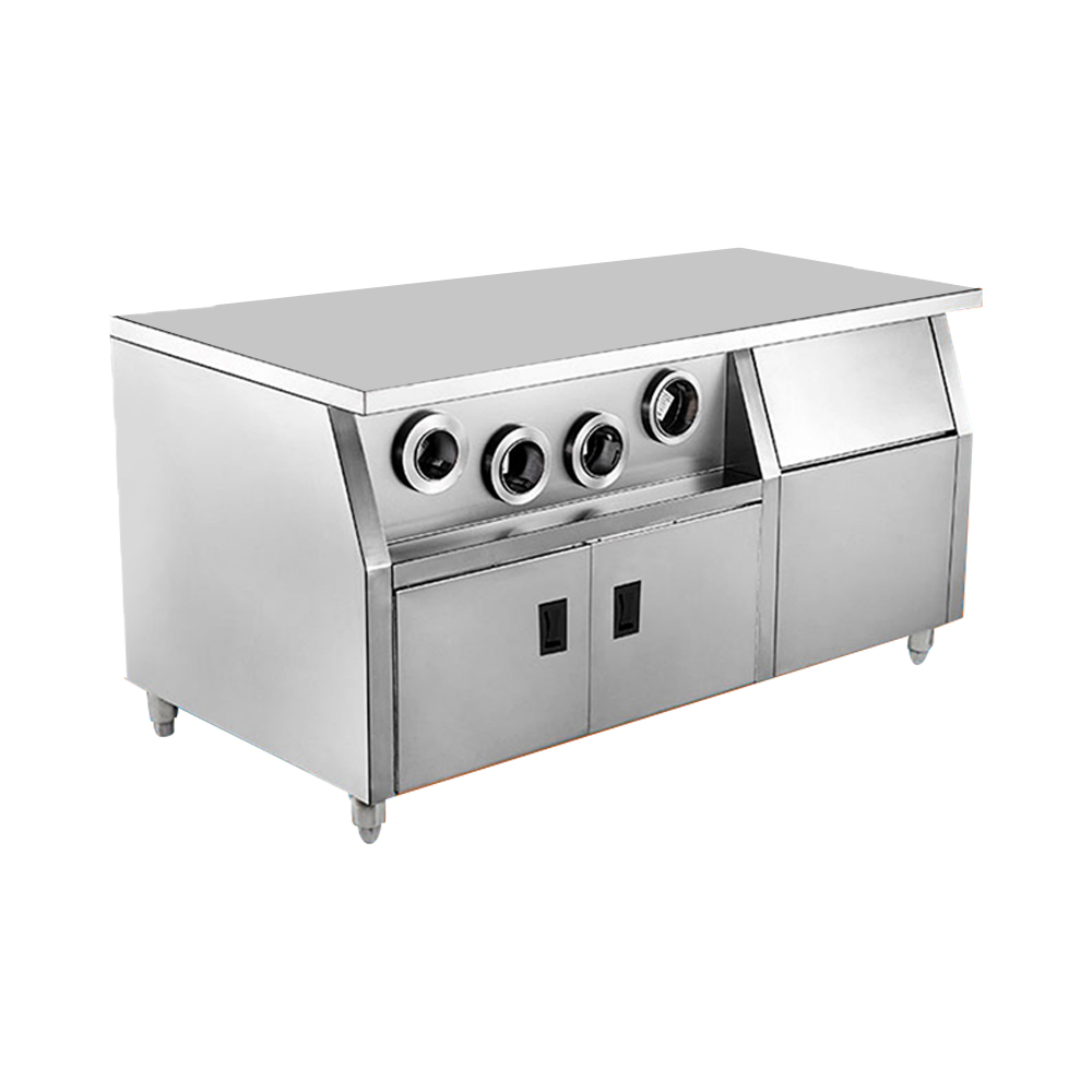 ステンレス製ファーストフード＆レストラン業務用厨房センターア - Commercial Kitchen Bench のレビューと価格
