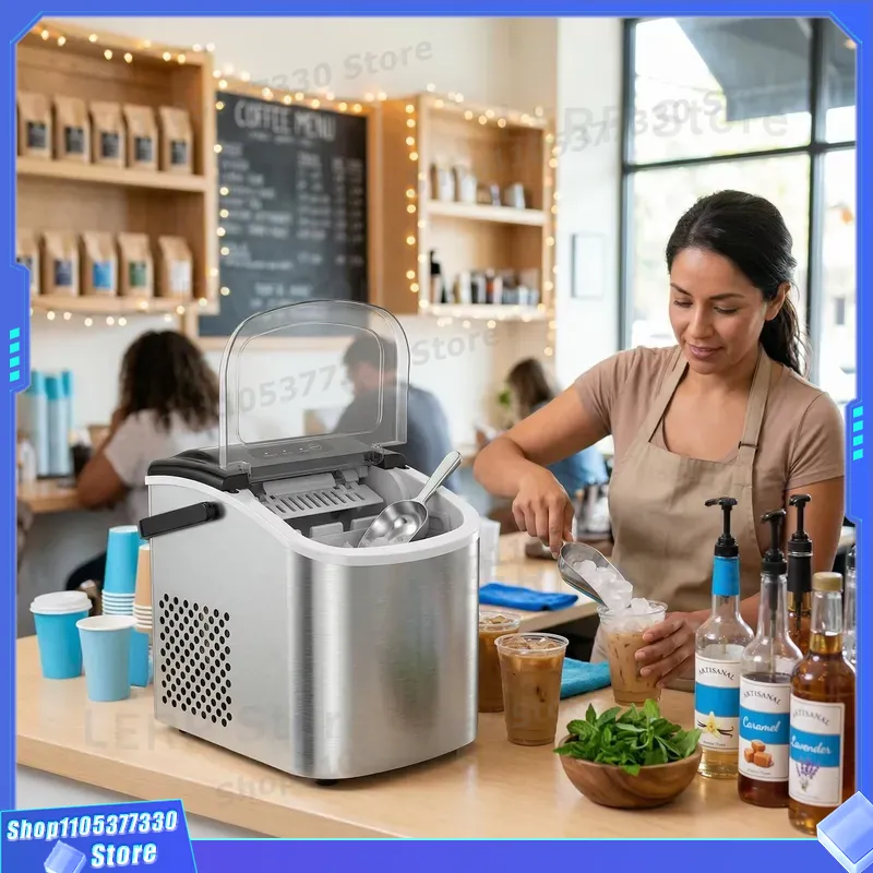 業務用製氷機 26ポンド 24時間稼働 ステンレス製 アンダ - Commercial Kitchen Ice Machine のレビューと価格
