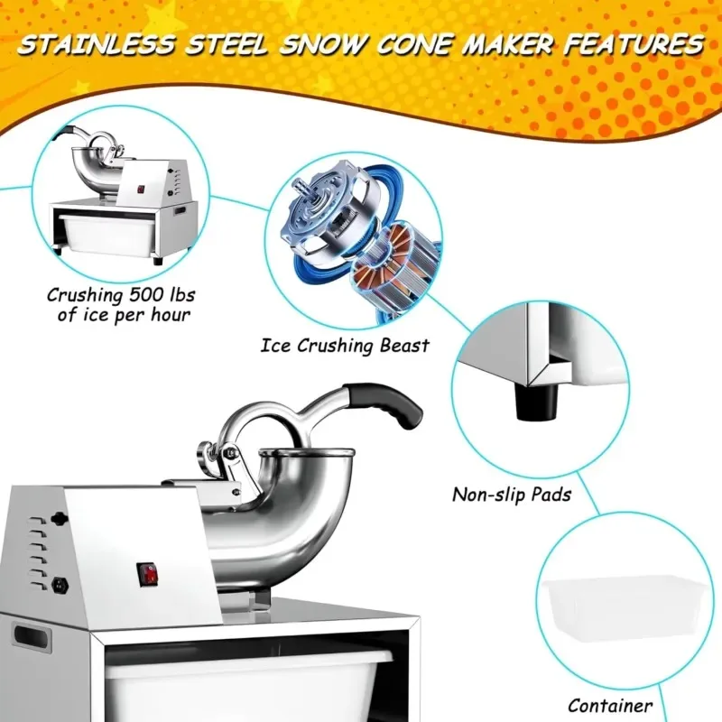 2026年最新型半自動製氷機 業務用砕氷機 バー レストラン - Commercial Kitchen Ice Machine のレビューと価格
